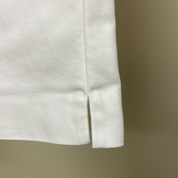 Mango white cotton pants sz 6 - Picture 2 of 6